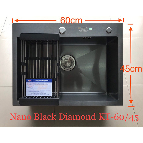 Chậu rửa bát 2 hố lệch Inox SUS304 Kagol 8245L-2 (82x45cm) - Image 3