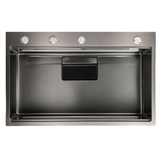 Chậu rửa bát 2 hố Nano GRUNDER GR-8245HC (820x450x220mm) - Image 3