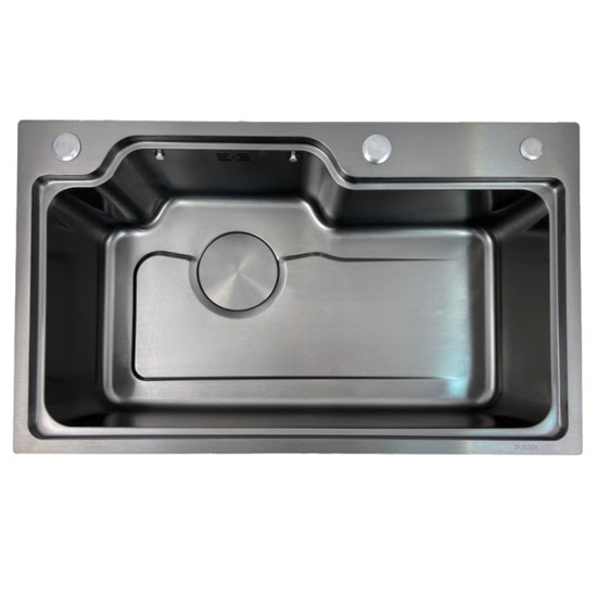Chậu rửa bát 2 hố Nano GRUNDER GR-8245HC (820x450x220mm) - Image 5
