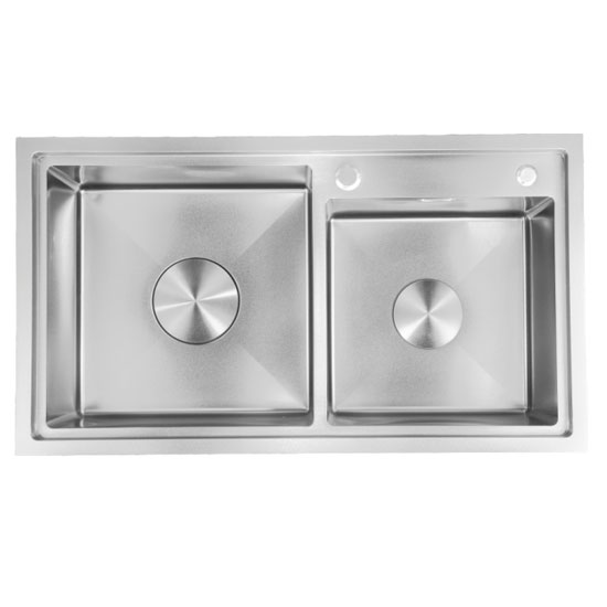 Chậu rửa bát 2 hố Nano GRUNDER GR-8246HB (820x460x220mm)