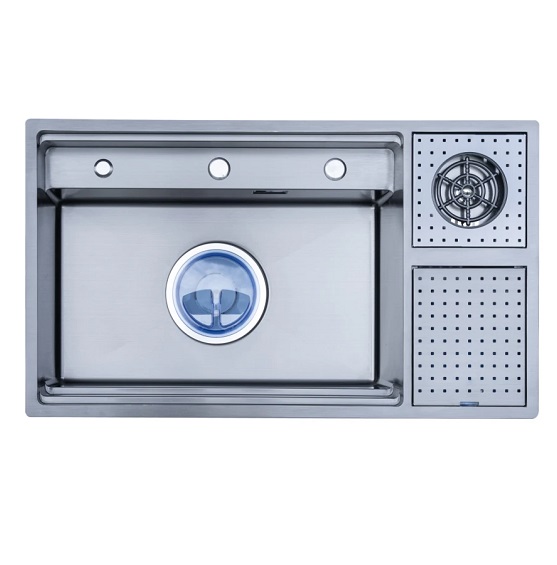Chậu rửa bát 2 hố NOBINOX LIKEN NL748 (1050x450x230mm) - Image 5