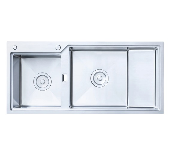 Chậu rửa bát 2 hố NOBINOX LUMIA NJ508D (860x485x230mm) - Image 5