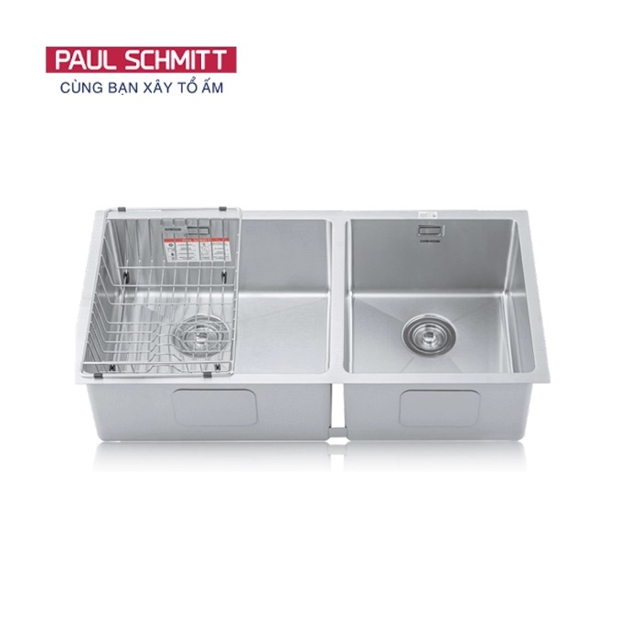 Chậu rửa bát 2 hố Paul Schmitt PA8645-UL (860x450x220mm)