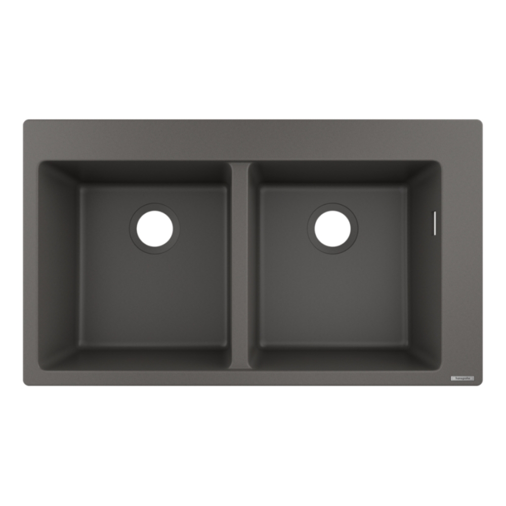 Chậu rửa bát 2 hố thép không gỉ S71 Hansgrohe 43430809 (815x450x190 mm) - Image 3