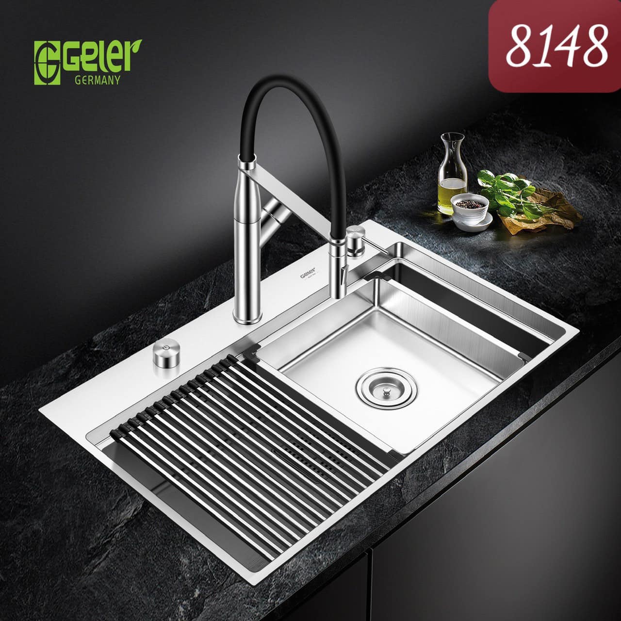Chậu rửa bát bậc thang Geler GL-7947 - Image 3