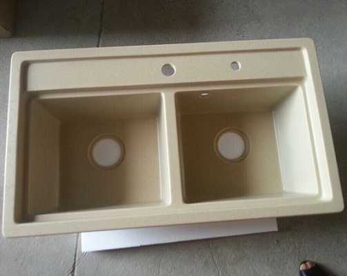 Chậu rửa bát bằng đá HM 013 (82x47) - Image 4