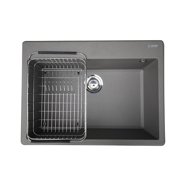 Chậu rửa bát chống xước phong cách Nhật Konox TARI 8748SR Basic (760x480x230mm) - Image 5