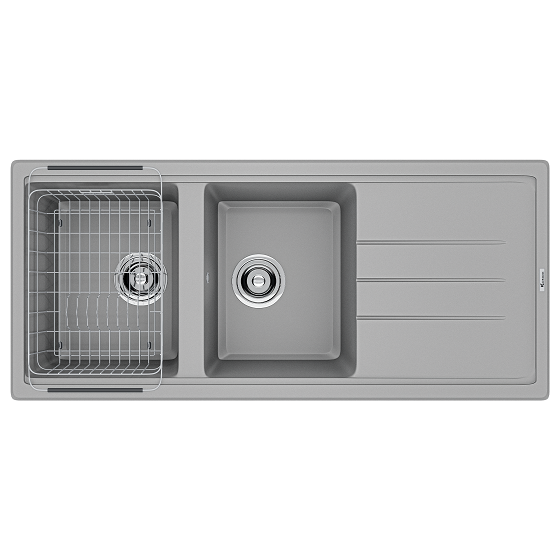 Chậu rửa bát chống xước Workstation Sink Konox KN7044SU (784x514x220mm) - Image 3