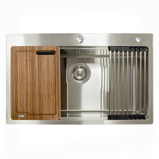 Chậu rửa bát chống xước Workstation Sink Konox KN7044SU (784x514x220mm) - Image 4