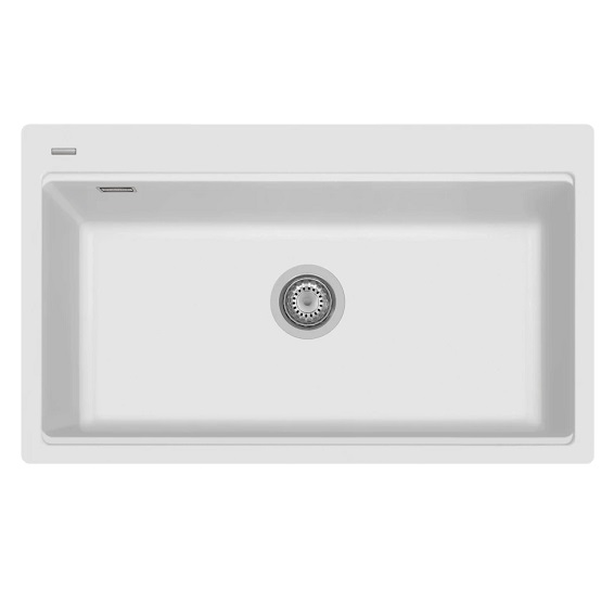 Chậu rửa bát đá 1 hố màu trắng TASCA MITO NT860W (860x510x220mm)