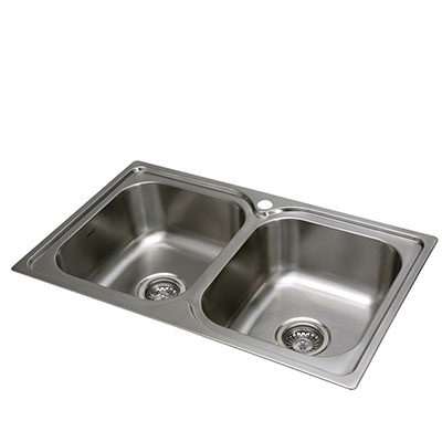 Chậu rửa bát đá cẩm thạch Cata FRS-2 SV (810x495x200) - Image 3