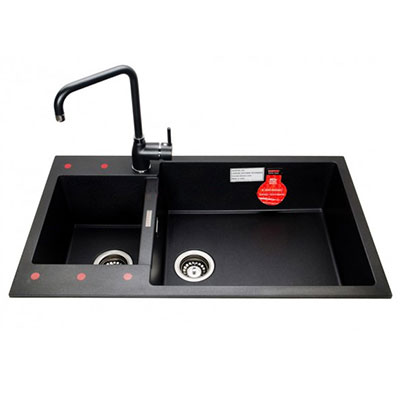 Chậu rửa bát đá nhân tạo Carysil ENC1 Champagne - Image 5