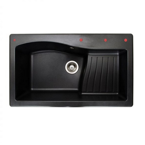 Chậu rửa bát đá nhân tạo Carysil SWA1 Nera (82.5x48cm)