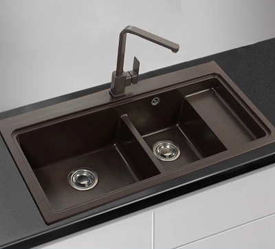 Chậu rửa bát đá thạch anh Moonoah MN-D7249 (72x49) - Image 3