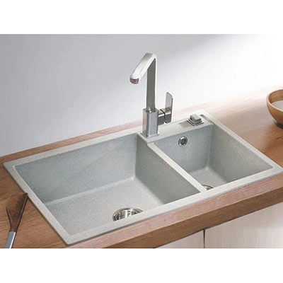Chậu rửa bát đá thạch anh Moonoah MN-D8549 (85x49)