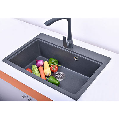 Chậu rửa bát đá thạch anh Moonoah MN-D9750 (97x50) - Image 3