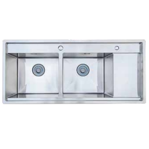Chậu rửa bát đúc 1 hố có bàn Hàn Quốc Sobisung SB-8448-1 (840x480x225mm) - Image 3