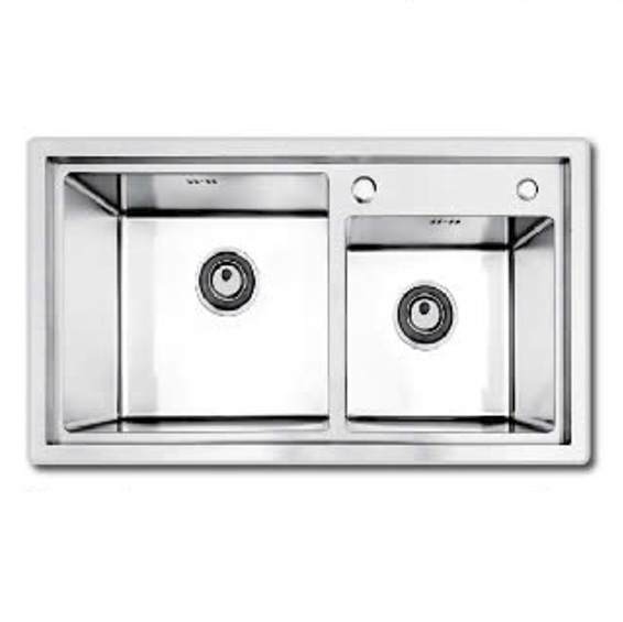 Chậu rửa bát đúc 1 hố Hàn Quốc Sobisung SB-7046 (700x460x225mm) - Image 4