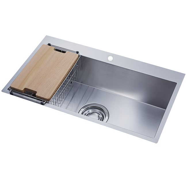Chậu rửa bát đúc 1 hố Hàn Quốc Sobisung SB-7050 T (700x500x225mm) - Image 3