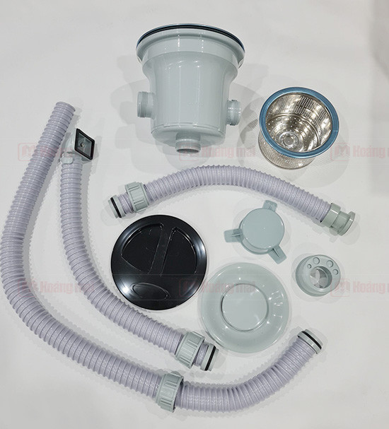 Chậu rửa bát đúc 1 hố Hàn Quốc Sobisung SB-7648 (76x48cm) - Image 5