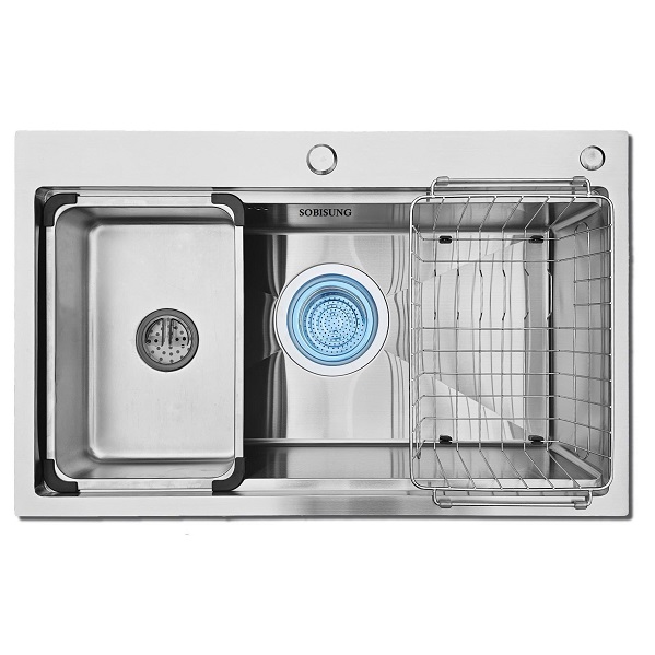 Chậu rửa bát đúc 1 hố Hàn Quốc Sobisung SB-8248T (820x480x225mm)