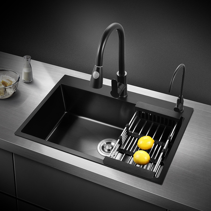 Chậu rửa bát đúc Handmade Inox 304 Miken MKRB-8246W (820x460x230 mm) - Image 5