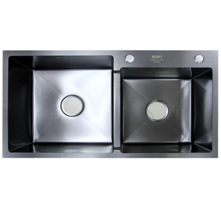 Chậu rửa bát đúc liền khối 1 hố Henry HR-6045 (600x450) - Image 3