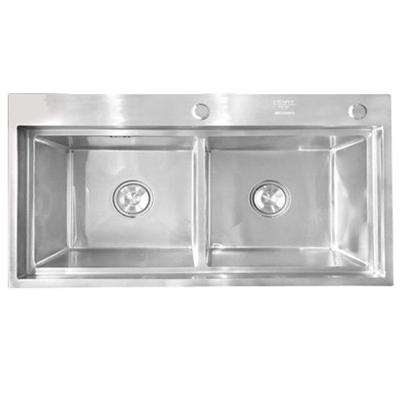 Chậu rửa bát đúc liền khối 1 hố Henry HR-6045 (600x450) - Image 5