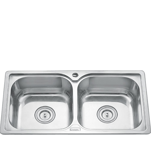 Chậu rửa bát góc inox Gorlde GD 504 (90x90) - Image 3