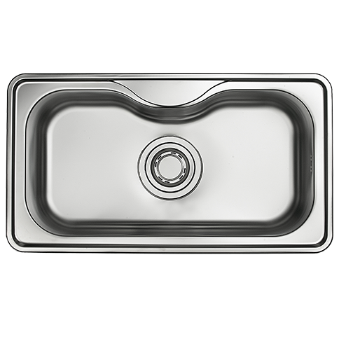 Chậu rửa bát Hàn Quốc 1 hố LIZENS ESC-840 (R) (84x51x20cm) - Image 5