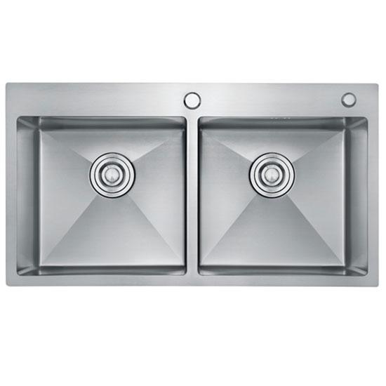 Chậu rửa bát Handmade Inox 304 Miken MKRB-8345C (83x45x25cm)