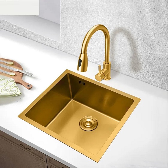 Chậu rửa bát Handmade Inox 304 phủ nano màu đen Miken MKRB-8245NL (82x45x23cm) - Image 3