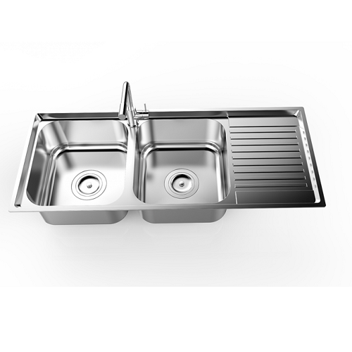 Chậu rửa bát inox 2 hố Sơn Hà A79 (795 x 520 x 220mm) - Image 4