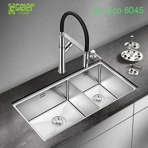 Chậu rửa bát Inox SUS304 Nano Geler GL-NN 10650 (1060x500x220 mm) - Image 5