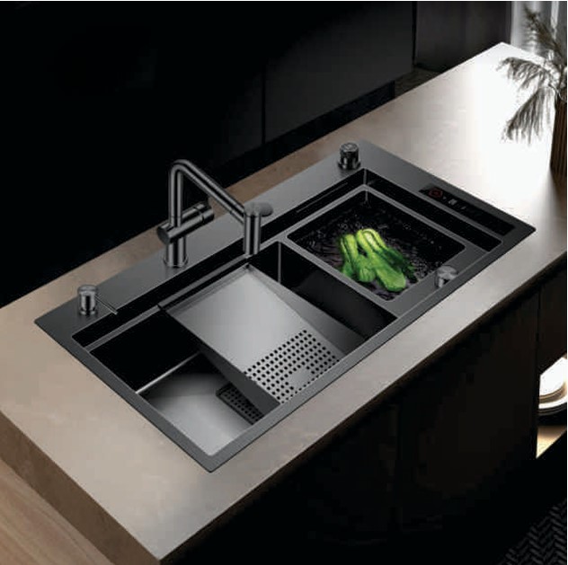Chậu rửa bát Inox SUS304 Nano Geler GL-NN 8347 (830x470x220 mm) - Image 3