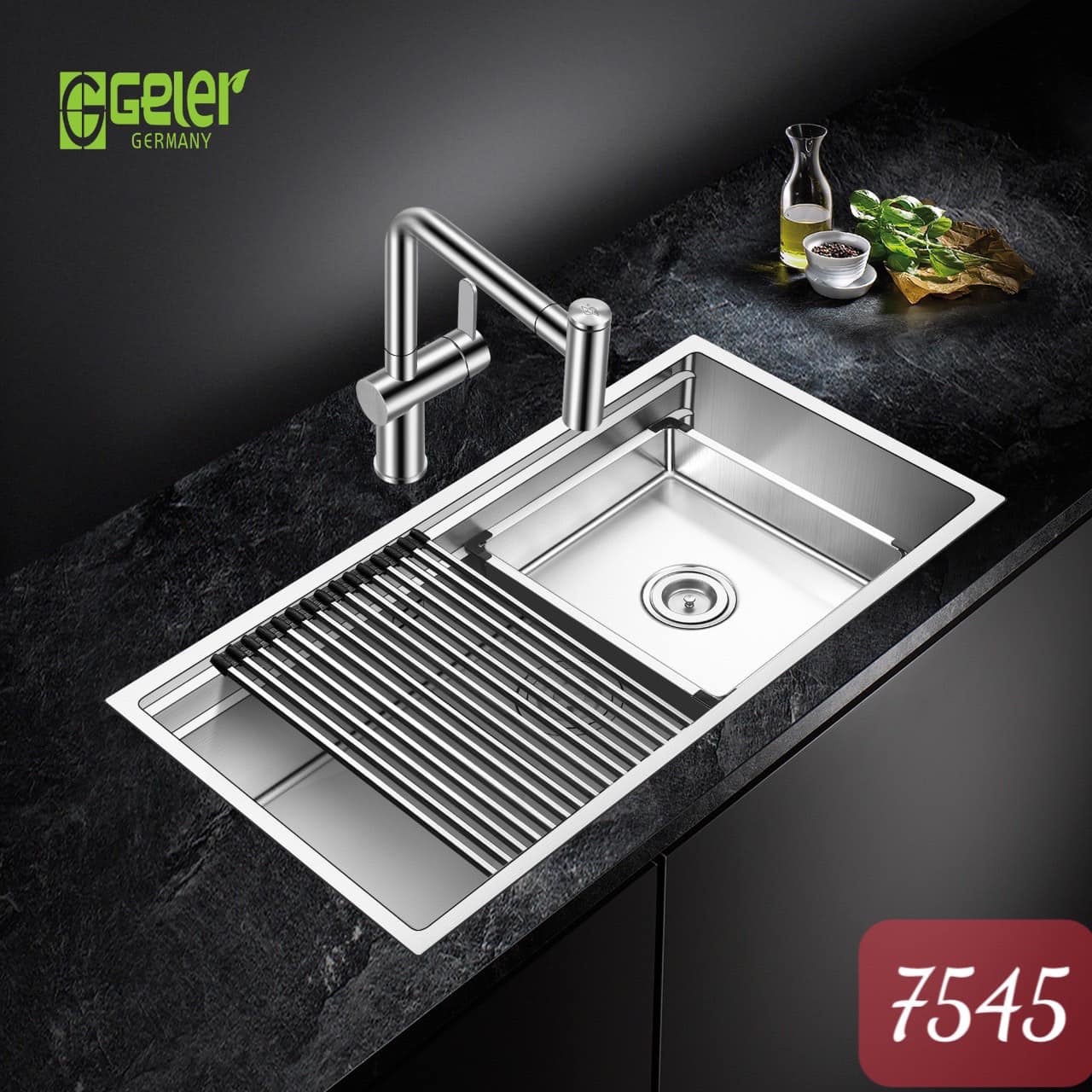Chậu rửa bát Inox SUS304 Nano Geler GL-NN 9247 (920x470x220 mm) - Image 5