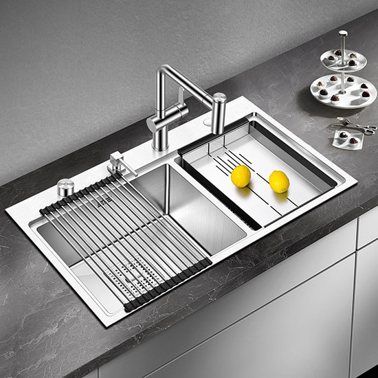 Chậu rửa bát kèm máy rửa cốc Geler GL-10050 - Image 4