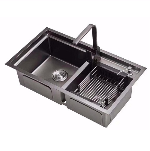 Chậu rửa bát kháng khuẩn nano Foxis FX-8045ND-New (80x45) - Image 4