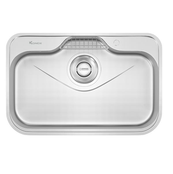 Chậu rửa bát Konox Granite Sink Livello Smart 1160-Silver - Image 3