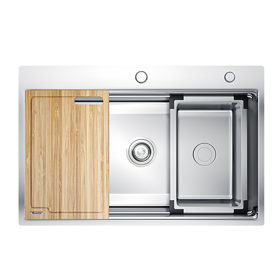 Chậu rửa bát KONOX Workstation Sink Apron Sink KN8051AS Curve (800x510x220mm) - Image 4
