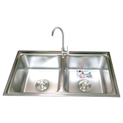 Chậu rửa bát Lucky LK5642 (560x420x220) - Image 4