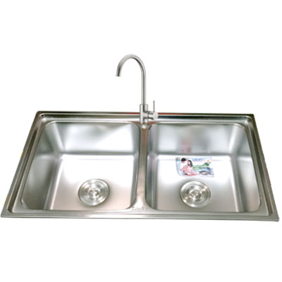 Chậu rửa bát Lucky LK7442B (740x420x240) - Image 4