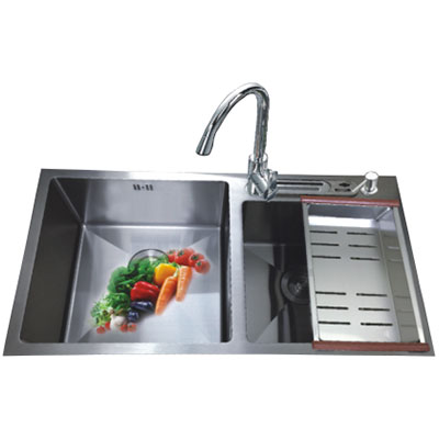 Chậu rửa bát Lucky LK7442L (740x420x220) - Image 3