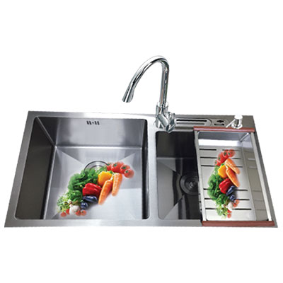Chậu rửa bát Lucky LK7442L (740x420x220) - Image 5