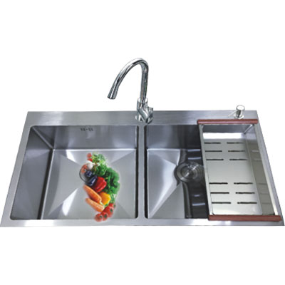Chậu rửa bát Lucky LK8245L (820x450x220) - Image 3