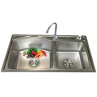 Chậu rửa bát Lucky S7843R (780x430x230) - Image 3