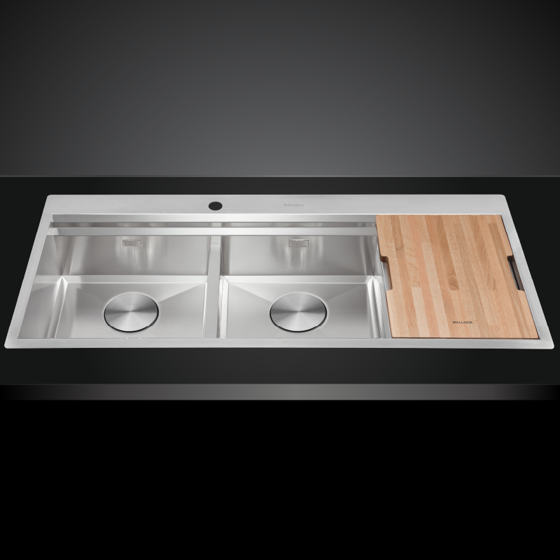 Chậu rửa bát Malloca MS 2025 (930x500x220) - Image 3