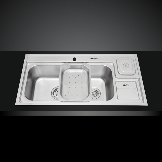 Chậu rửa bát Malloca MS 2025 (930x500x220) - Image 4