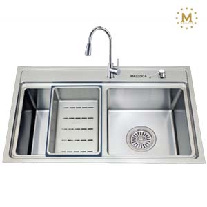 Chậu rửa bát Malloca MS 620T (727.4x470 x205/185) - Image 4