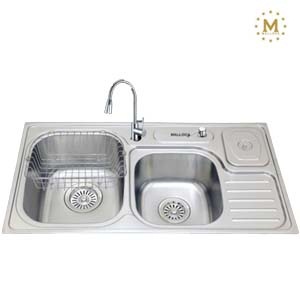 Chậu rửa bát Malloca MS 6304ST (860x480x220) - Image 5